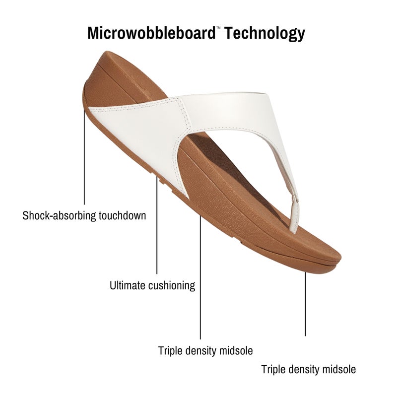 FitFlop فيت فلوب I88024-055 لولو جلد تو بوست أبيض US07.5 - Image 3